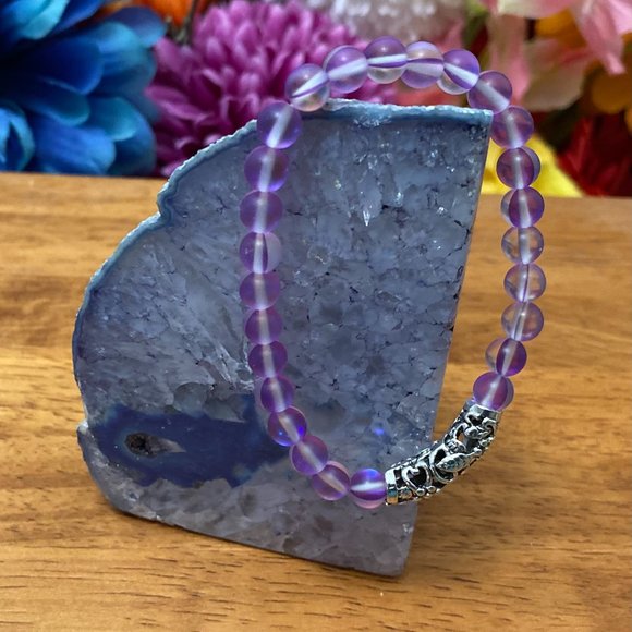 NEW Mystic AB Coated Quartz bracelet - Picture 2 of 2